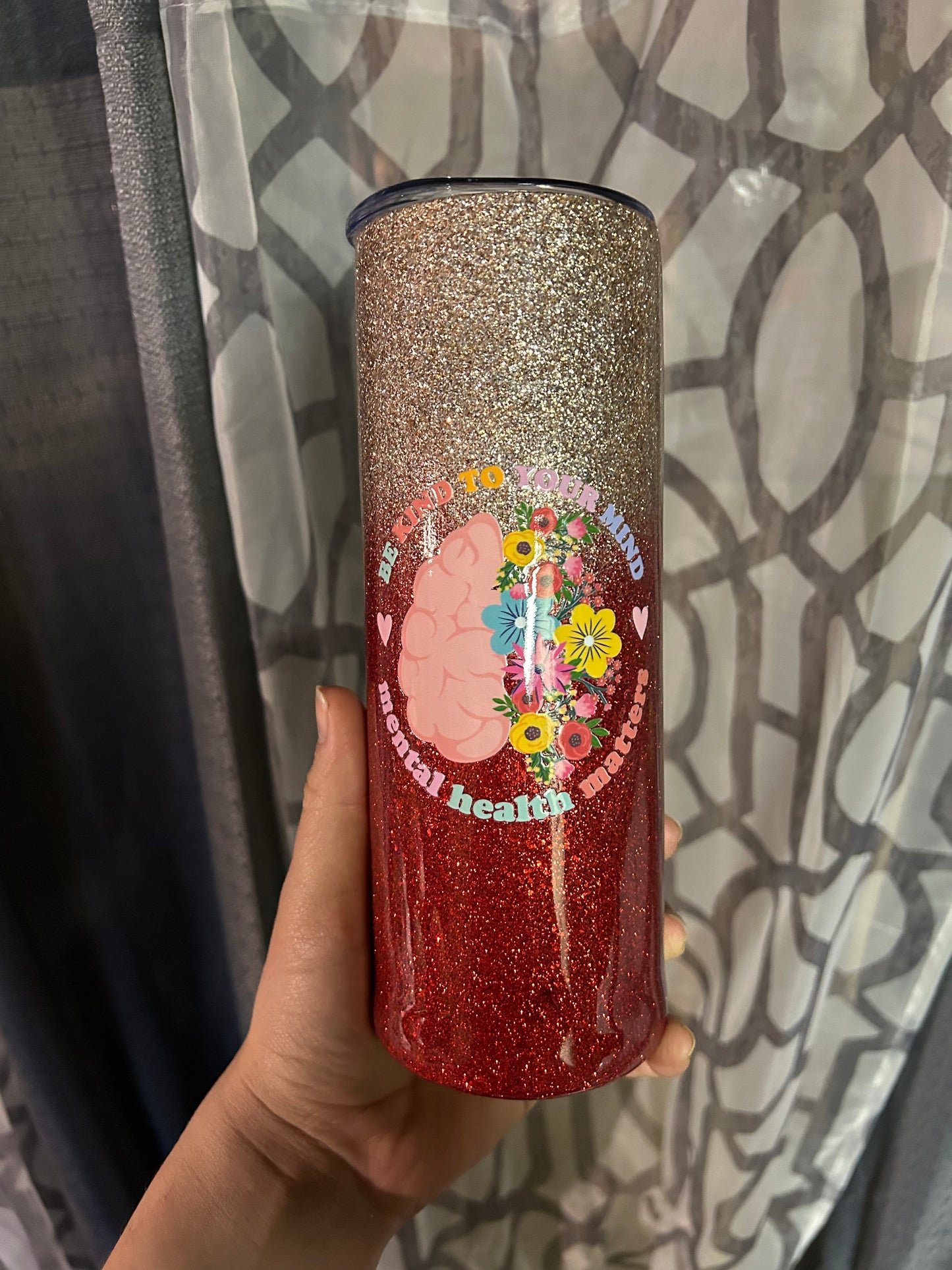 Mental Health Slim Tumbler